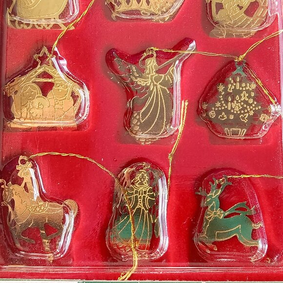 Vintage Kurt Adler Miniature Gold Christmas Ornaments, Holiday Collectibles - Picture 12 of 13